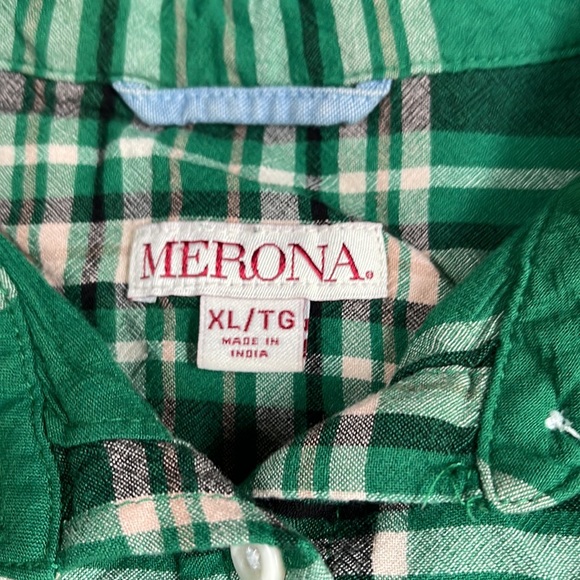 MERONA Green flannel for Women Size XL - Picture 6 of 6